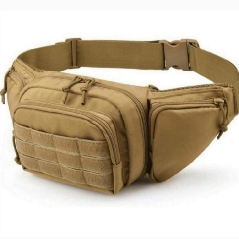 NWT Concealed Carry Tactical Fanny Pack One Size Fits Most. Khaki - Picture 3 of 3
